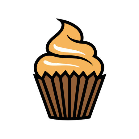 Cupcake icon. Cupcake vector icon. Cupcake vector iconのイラスト素材