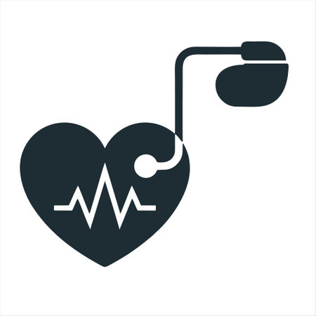 heart rate icon on white background. Vector illustration. Eps 10.のイラスト素材