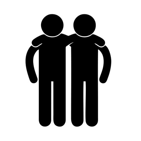 silhouette of men avatars isolated icon vector illustration desingのイラスト素材