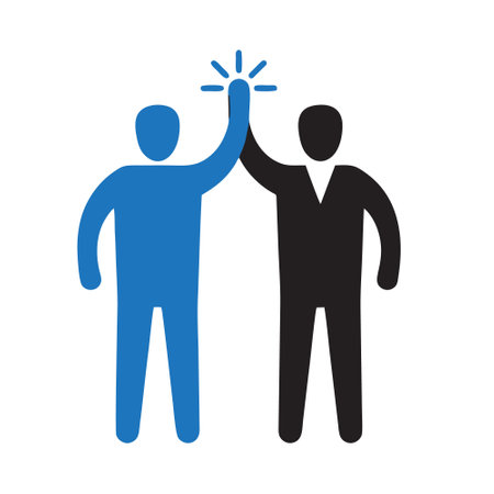 Businessman Handshake Icon. Trendy flat style vector EPS.のイラスト素材