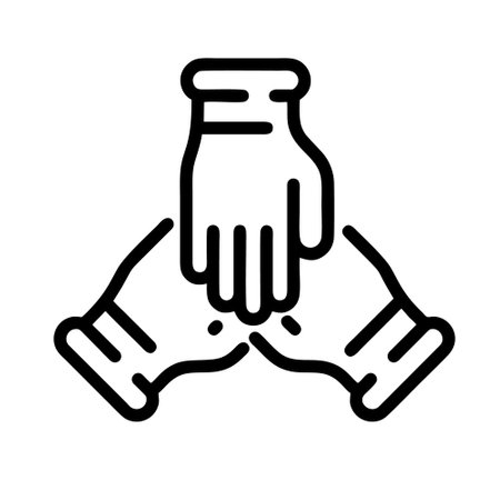 Handshake Icon Vector. Outline handshake Sign. Isolated Contour Symbol Illustrationのイラスト素材