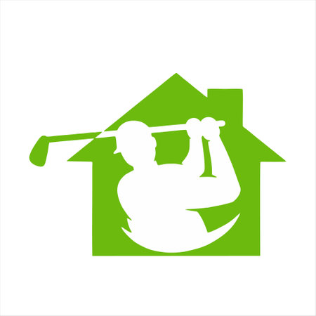 Golf club logo. Golf club vector logo. Golf club logoのイラスト素材