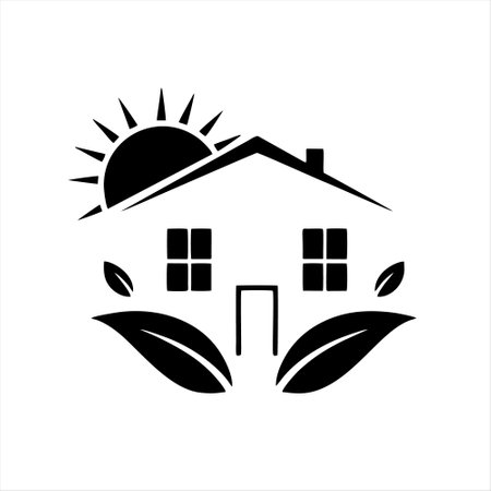 house icon on white background. vector illustration, flat design. Eps 10のイラスト素材