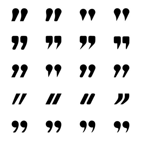 Quotation Mark Speech Bubble. Quote sign icon. Abstract background.のイラスト素材