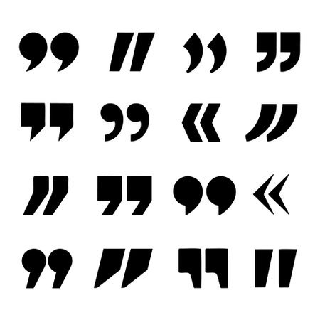 Quotation Mark Speech Bubble. Quote sign icon. Abstract background.のイラスト素材