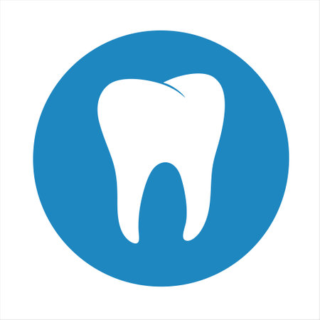 Tooth icon. Vector illustration. Flat design style eps 10のイラスト素材