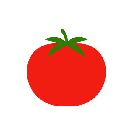 Tomato icon vector isolated on white background for your web and mobile app design, Tomato logo conceptのイラスト素材