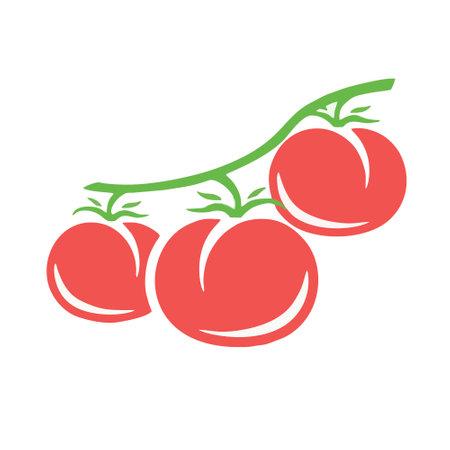 tomato icon on background for graphic and web design. Simple vector sign. Internet concept symbol for website button or mobile appのイラスト素材