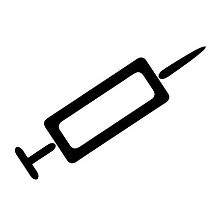 syringe icon on white background. Vector illustration. Eps 10.のイラスト素材