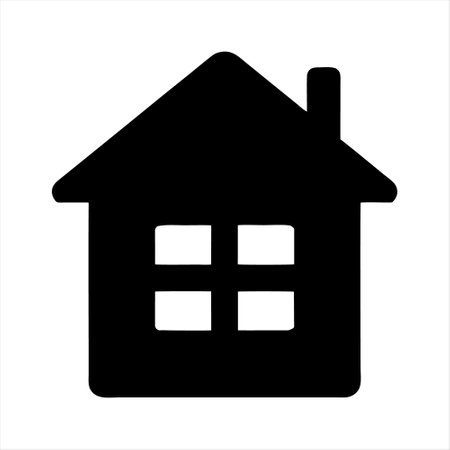 House icon, vector illustration. Flat design style eps 10.のイラスト素材