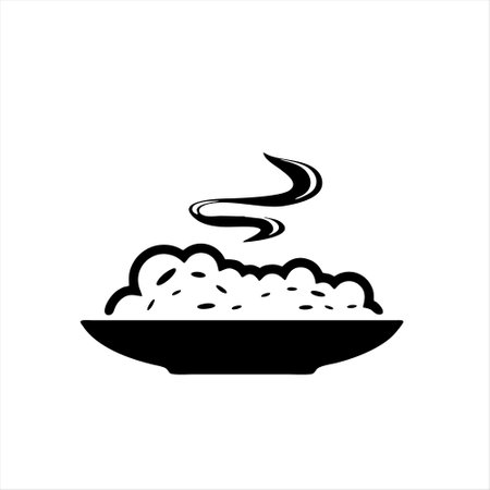 Porridge icon isolated on white background. Vector illustration. Eps 10.のイラスト素材