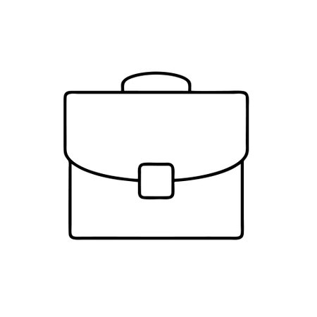 Briefcase icon. Briefcase icon. Business briefcase vector iconのイラスト素材