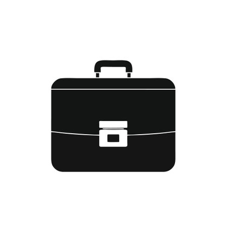 Briefcase icon. Business case symbol. Flat design style eps 10のイラスト素材