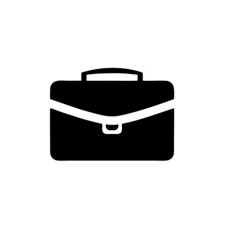 Briefcase icon isolated on white background. Vector illustration. Eps 10.のイラスト素材
