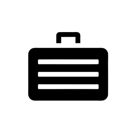 Briefcase icon, vector illustration. Flat design style eps 10のイラスト素材