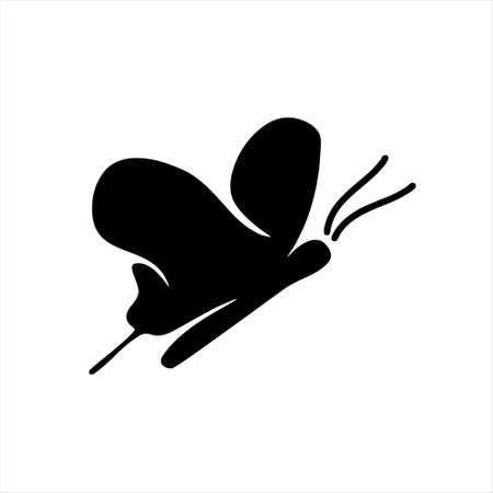 Butterfly icon isolated on a white background. Vector illustration.のイラスト素材