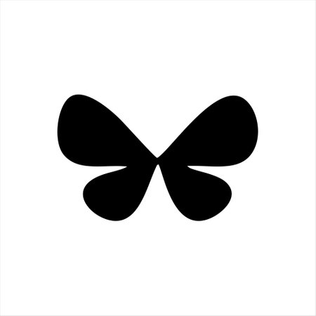 Butterfly icon isolated on white background. Vector illustration. Eps 10.のイラスト素材