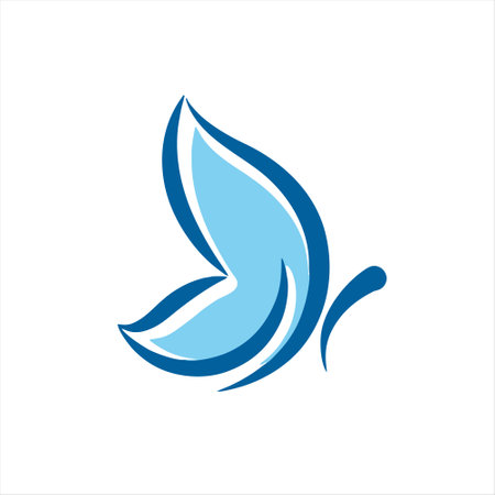 Butterfly logo design inspiration vector template. Abstract butterfly logo design.のイラスト素材