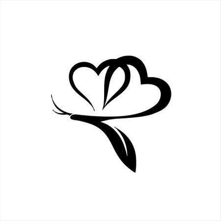 Butterfly logo design vector template. Creative butterfly logo design concept.のイラスト素材