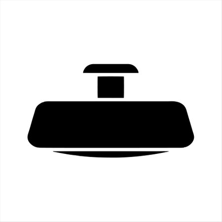 car mirror icon on white background. Vector illustration. Eps 10.のイラスト素材
