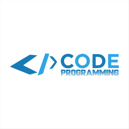 company logo icon element template vector graphic art design creative idea blue colorのイラスト素材