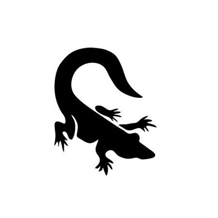 Lizard icon isolated on white background. Vector illustration. Eps 10.のイラスト素材