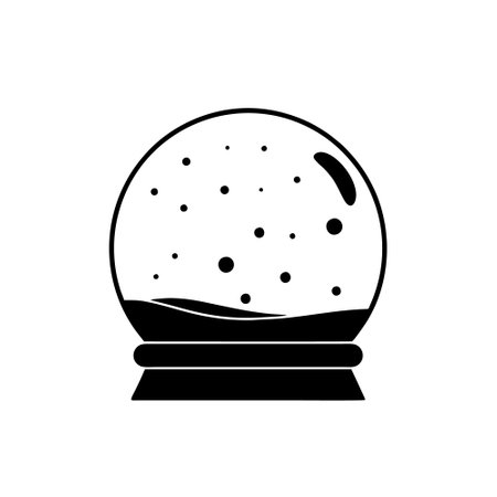 Snow globe icon. Simple illustration of snow globe vector icon for webのイラスト素材