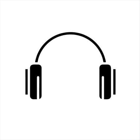 headphones vector icon on white background. headphones vector icon on white backgroundのイラスト素材
