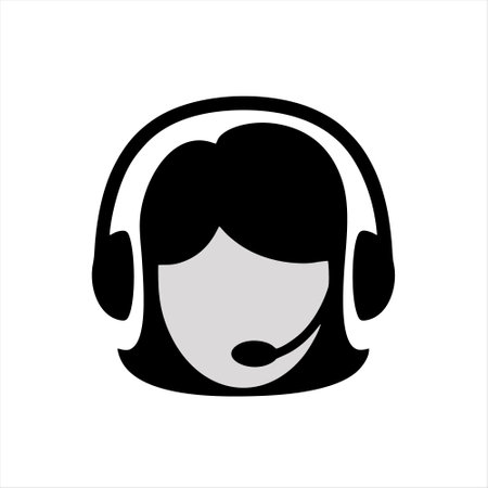 Call center, customer support icon. Vector illustration. EPS 10.のイラスト素材