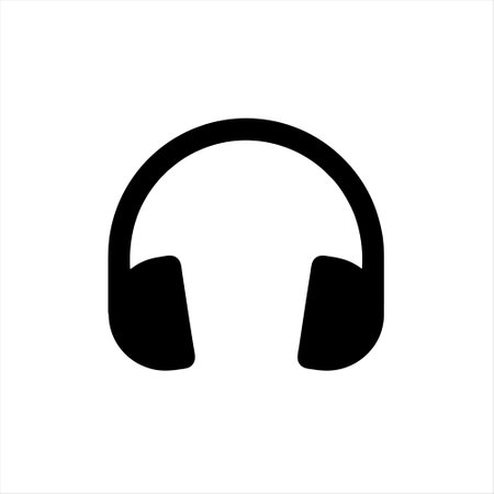 headphones icon on white background. vector illustration. eps 10のイラスト素材