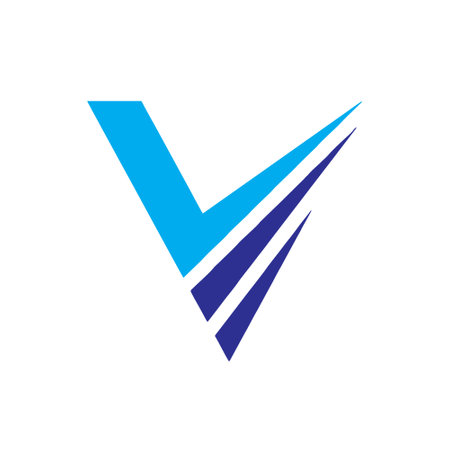 Letter V logo icon design template elements. Initial letter V vector logoのイラスト素材