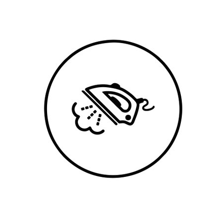 Ironing icon. Ironing and ironing related vector icon.のイラスト素材