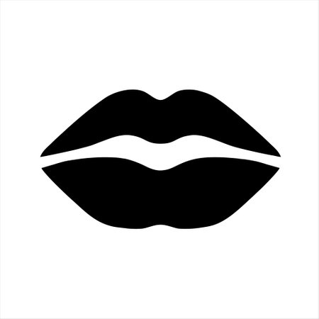 Lips icon vector. Lips icon vector. Lips icon vectorのイラスト素材
