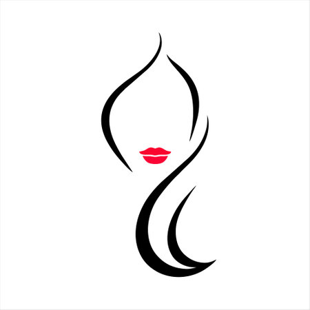 Beauty salon logo. Beauty salon logo. Beauty salon logo.のイラスト素材