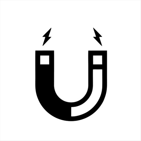 Magnet icon vector illustration. Flat design style eps 10.のイラスト素材