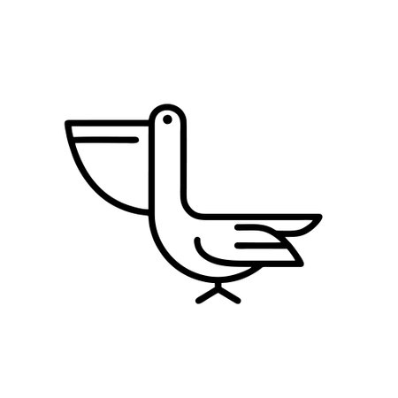 Dove line icon, concept illustration, outline symbol, vector sign, linear symbol.のイラスト素材