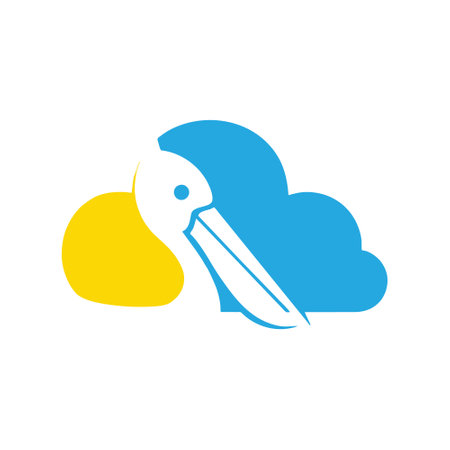 Cloud and scalpel icon. Flat color design. Vector illustration.のイラスト素材