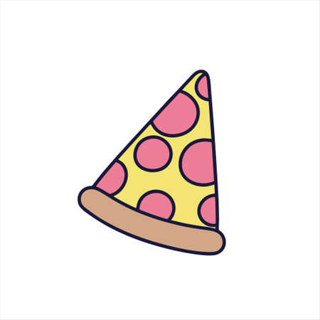 Party hat vector icon isolated on white background. Vector illustration. Eps 10.のイラスト素材