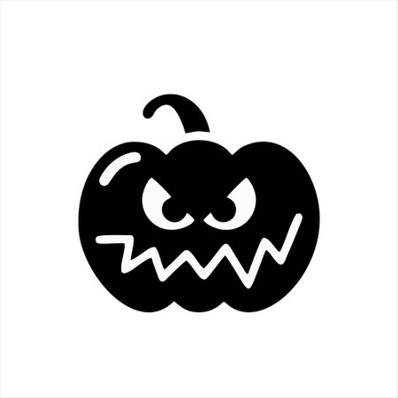 Halloween pumpkin icon on white background. Vector illustration. Eps 10.のイラスト素材