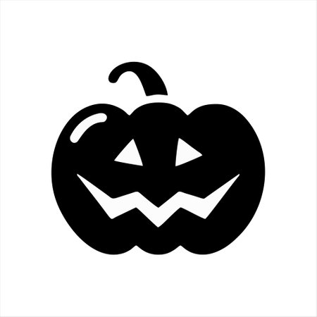Halloween pumpkin icon, vector illustration. Isolated on white background.のイラスト素材