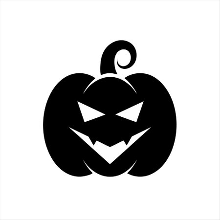 Halloween pumpkin icon isolated on a white background. Vector illustration.のイラスト素材