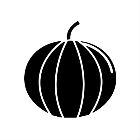Pumpkin icon, vector illustration. Flat design style eps 10のイラスト素材