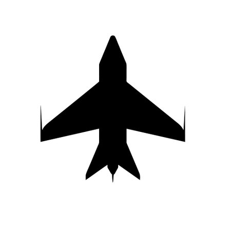 Airplane icon isolated on white background. Airplane symbol. Vector illustrationのイラスト素材