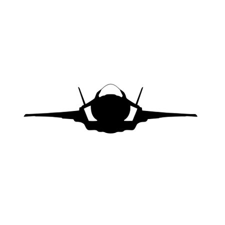 Black silhouette of a flying drone on a white background. Vector illustrationのイラスト素材