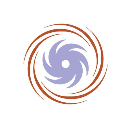 Spiral Logo Template vector icon illustration designのイラスト素材