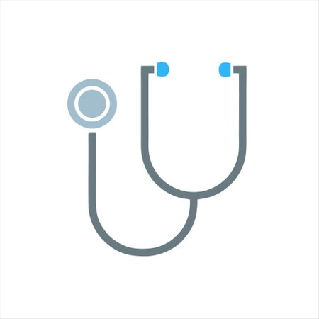 Stethoscope icon. Medical symbol. Flat design. Vector illustrationのイラスト素材