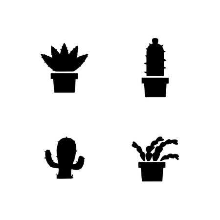 Cactus icon. Vector illustration. Flat design style eps 10のイラスト素材