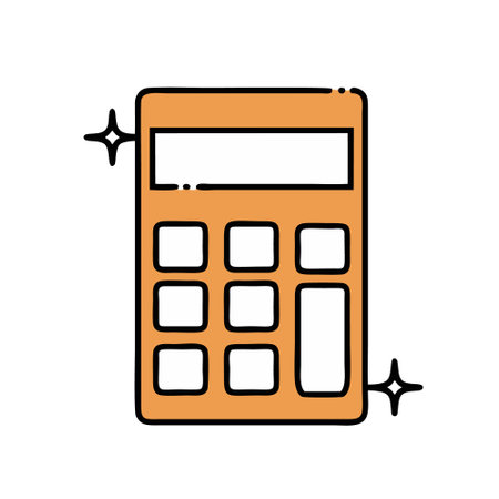 calculator math isolated icon vector illustration designicon vector illustration designのイラスト素材