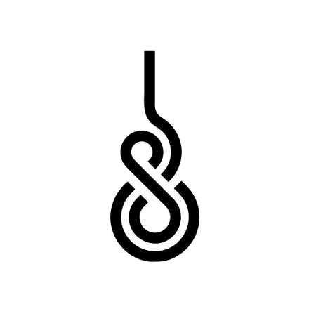 Tied rope icon, vector illustration. Flat design style eps 10のイラスト素材
