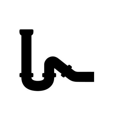 Pipe icon isolated on white background. Vector illustration. Eps 10.のイラスト素材